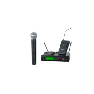 Photo of Shure SLX124/85/SM58 microphone system